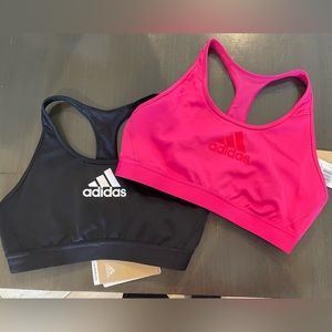 Two brand new adidas sports bras